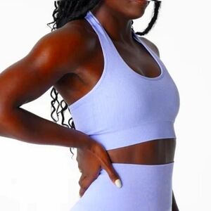 NVGTN Limitless Ribbed Seamless Halter Bra